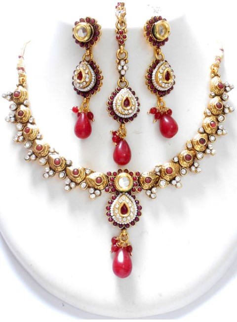 Polki Necklace Set